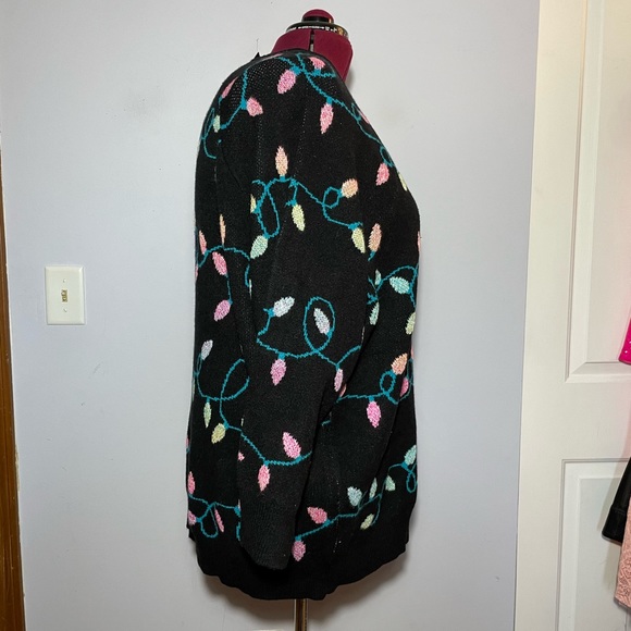 Torrid Holiday Light Jacquard Pullover Sweater - Picture 5 of 8